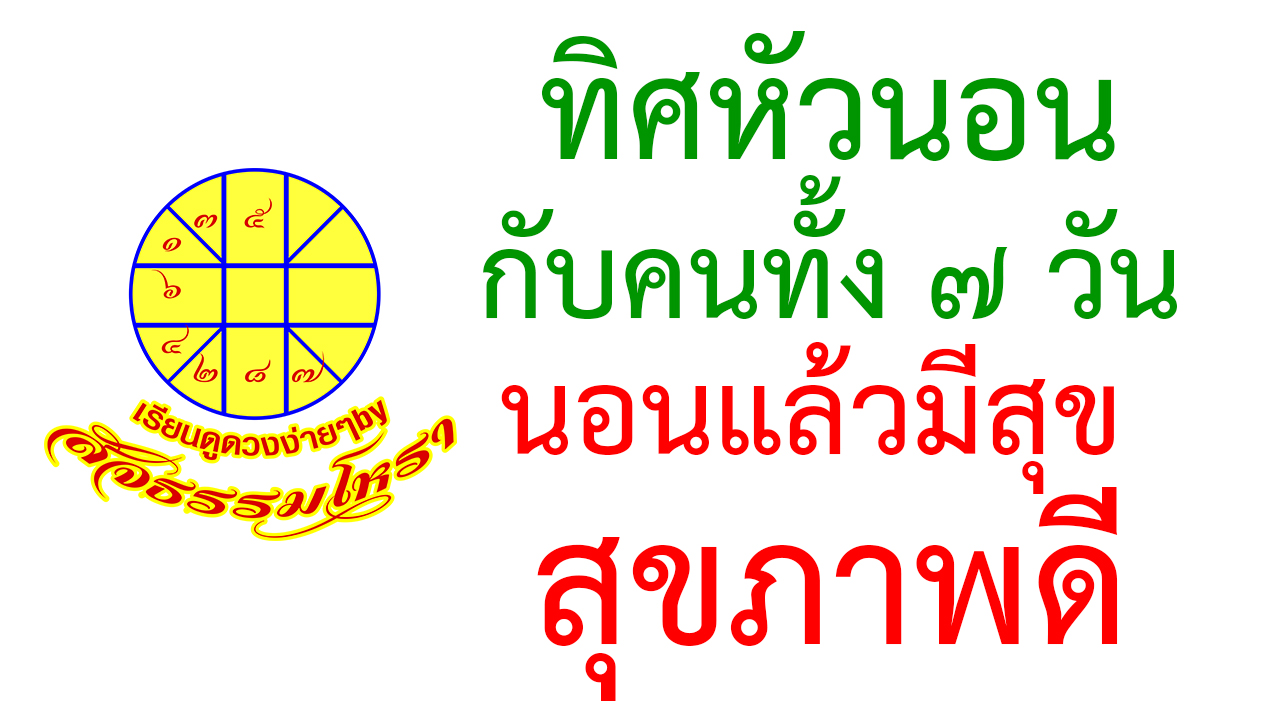 ทิศหัวนอนมงคล ทิศหัวนอนมงคล